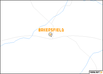 map of Bakersfield