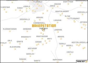 map of Baker Station