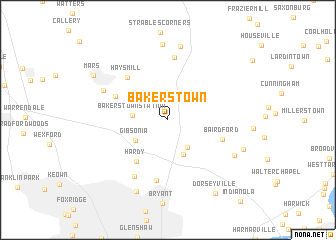 map of Bakerstown