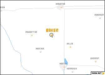 map of Baker