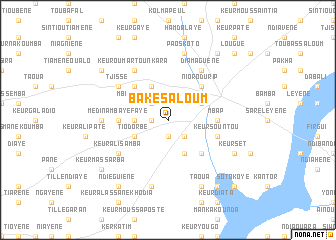 map of Bakésaloum