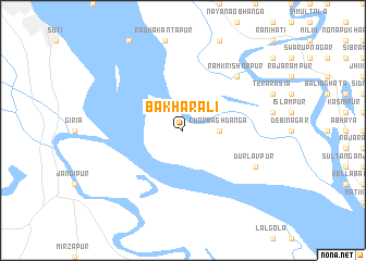 map of Bākharāli