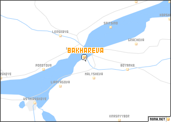 map of Bakharëva