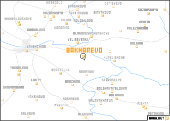 map of Bakharëvo