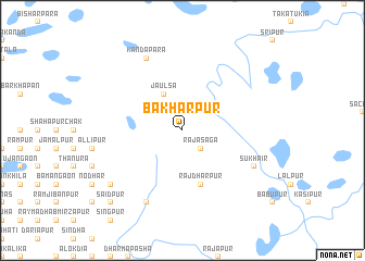 map of Bākharpur
