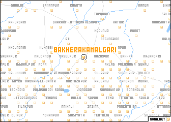 map of Bākhera Kamalgāri