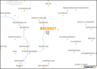 map of Bakhmut