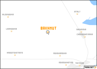 map of Bakhmut