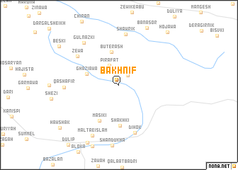 map of Bākhnīf