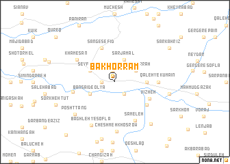 map of Bākhorram