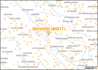map of Bakhsh Ali Bhatti