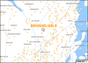 map of Bakhsh Aliwāla