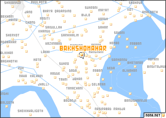 map of Bakhsho Mahar