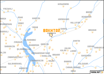 map of Bakhtār