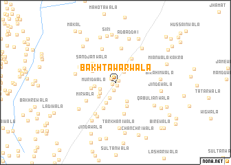 map of Bakhtāwarwāla