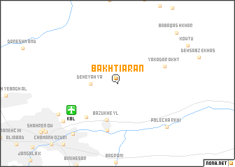 map of Bakhtīārān