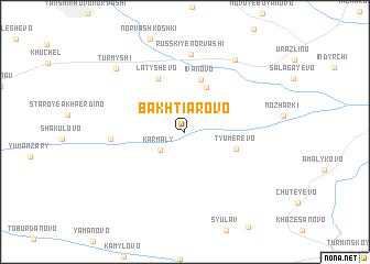 map of Bakhtiarovo