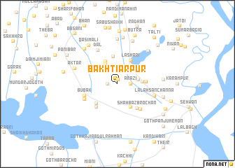 map of Bakhtiārpur