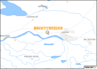 map of Bakhtiyarovka