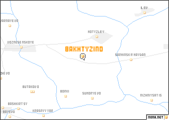 map of Bakhtyzino