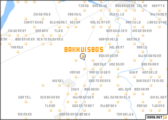 map of Bakhuisbos