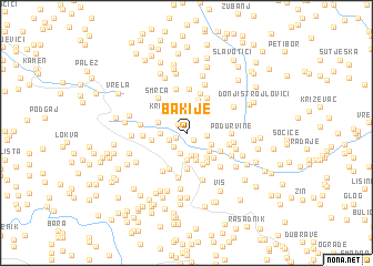 map of Bakije