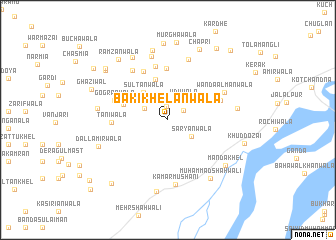 map of Baki Khelānwāla