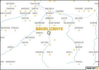 map of Bakırlızaviye