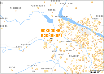 map of Bakka Khel