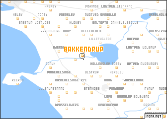 map of Bakkendrup