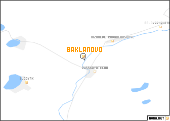 map of Baklanovo