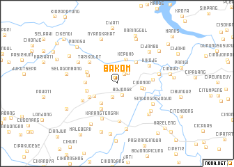 map of Bakom