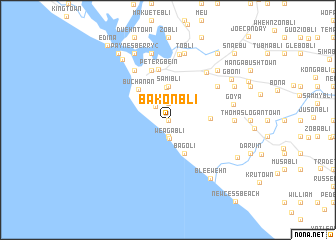 map of Bakonbli