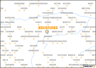 map of Bakoniaba