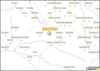 map of Bakoshi