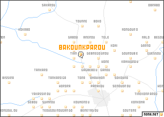 map of Bakounkparou