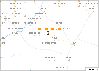 map of Bakounourou