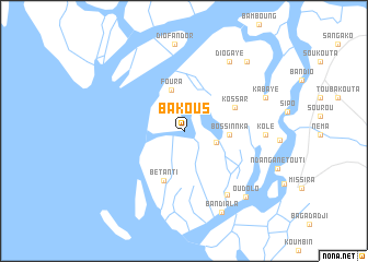 map of Bakous