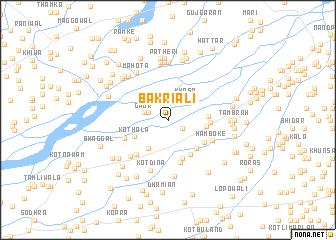 map of Bakriāli