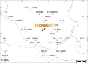 map of Bakroukro