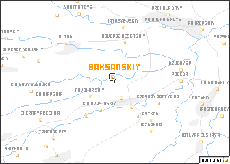 map of Baksanskiy
