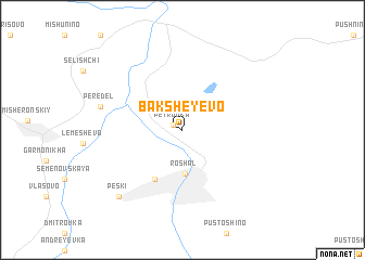 map of Baksheyevo