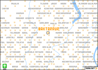 map of Baktārpur