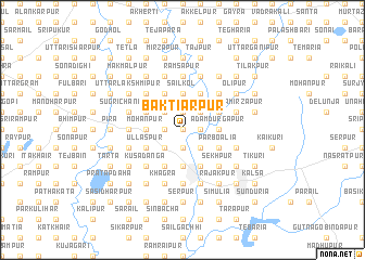 map of Baktiārpur