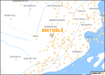 map of Baktiwāla