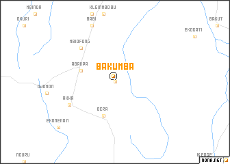 map of Bakumba