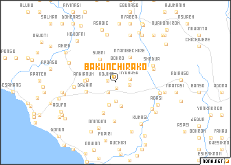 map of Bakunchirako