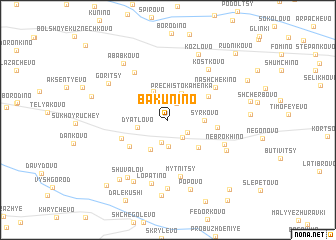 map of Bakunino