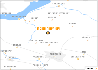 map of Bakuninskiy
