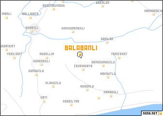 map of Balabanlı
